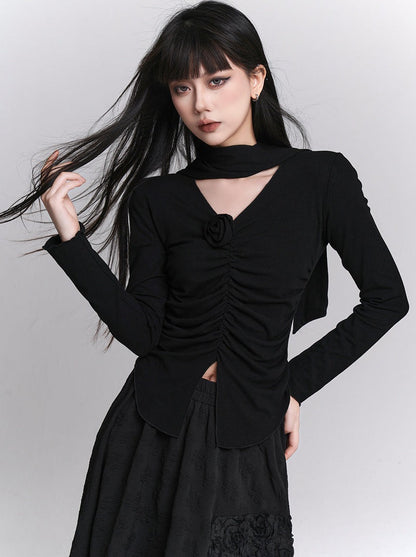 Cool France Rose Little Top Black