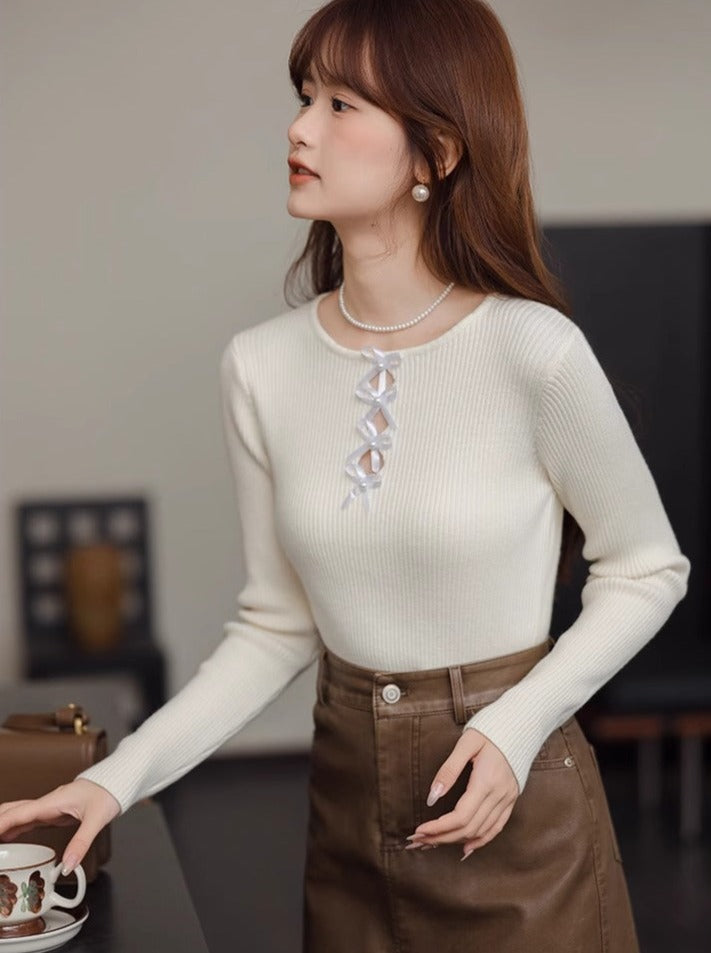 Wollhals, rund, locker, schmal, Top-Design, Band