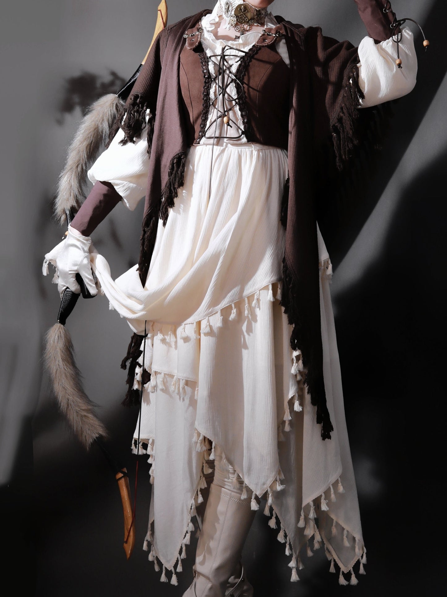 Stil Kleid Exotische Weste Cape