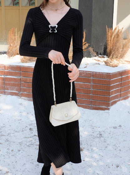 Long Slim Sonata Dress Queen Retro