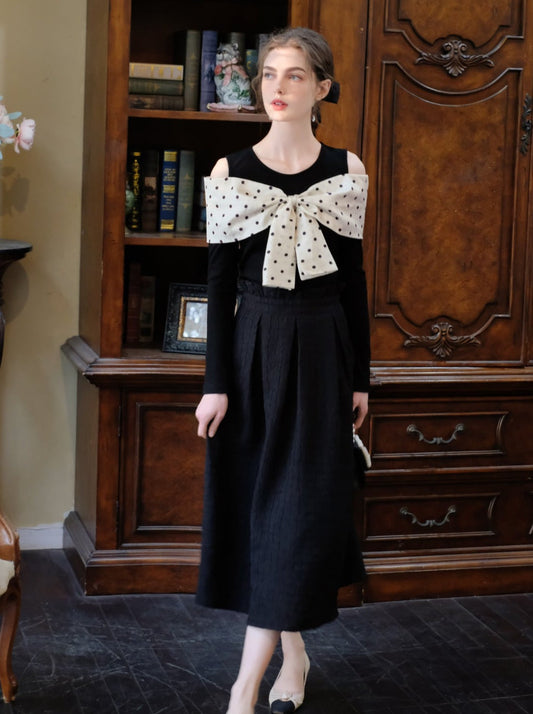 Langer Rock Braunes Bob-Top Dot Queen + Sugar