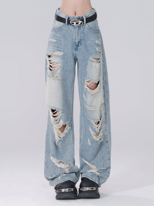 Style Street Blue Ripped Denim Hole