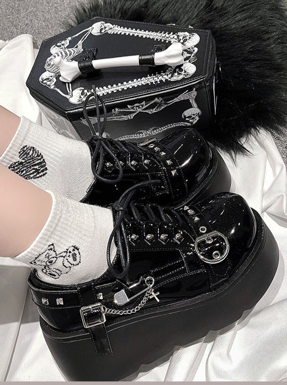 Punk Platform Shoes Studded Lolita