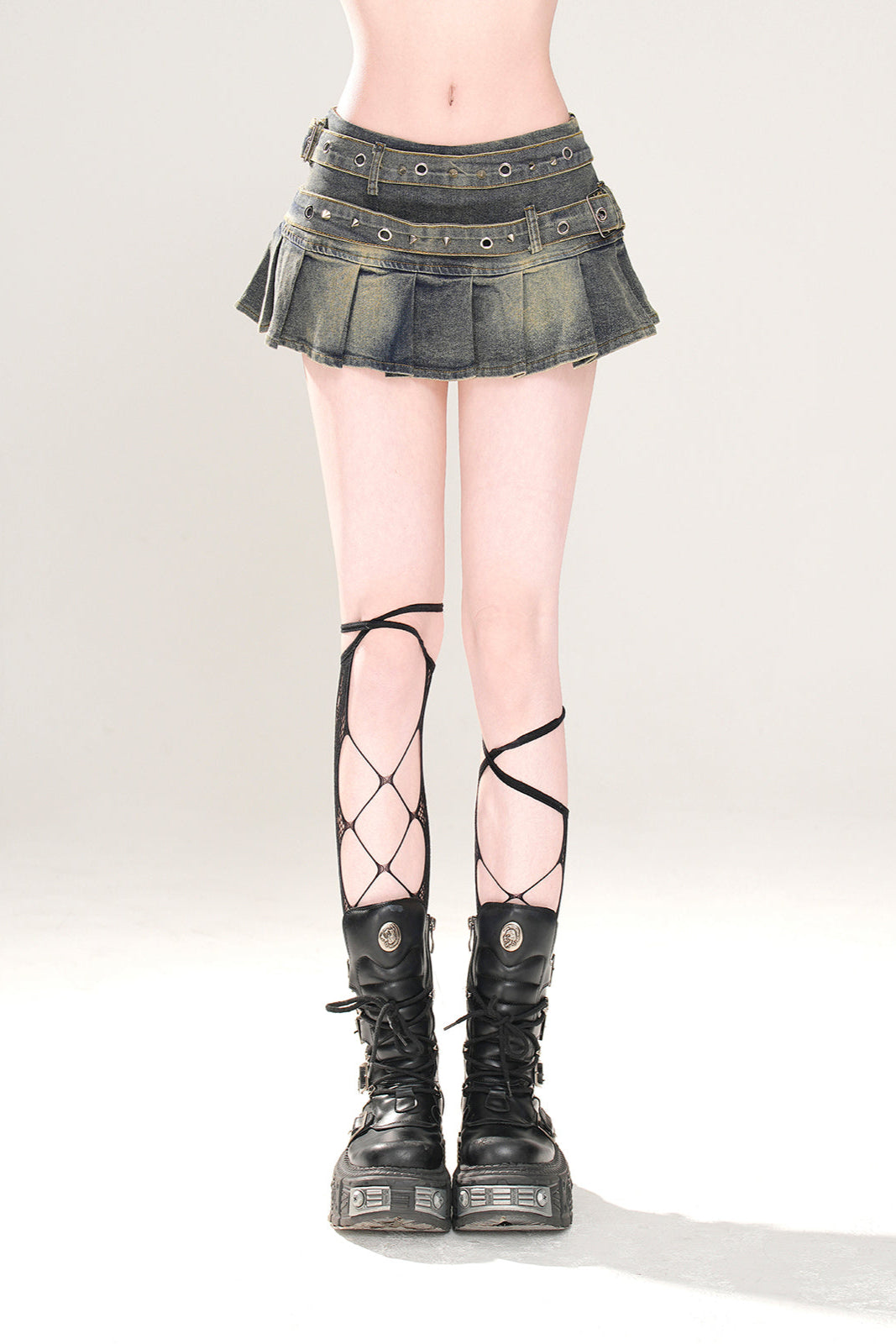 Rock Plissee Y2K Denim Linie