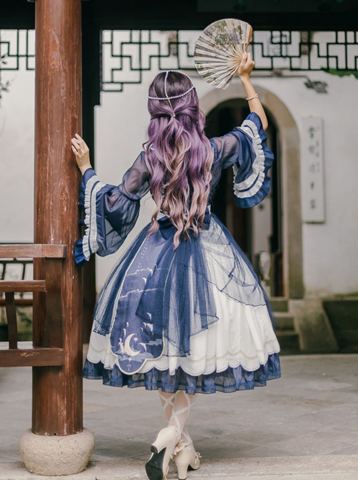 ロリータナイト三日月吊り下げドレスセット