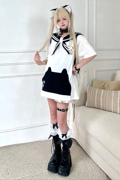 mine tops collar loose Sailor