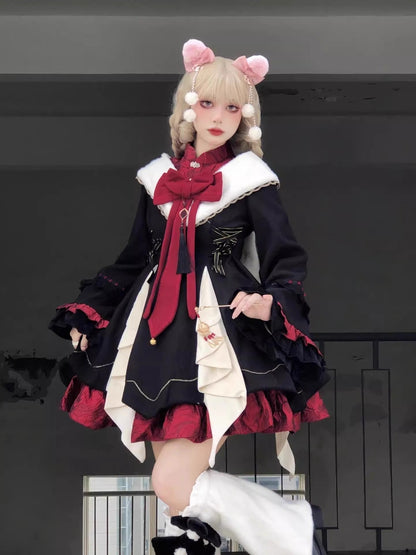 Red Black China Far Lolly Ta Dress