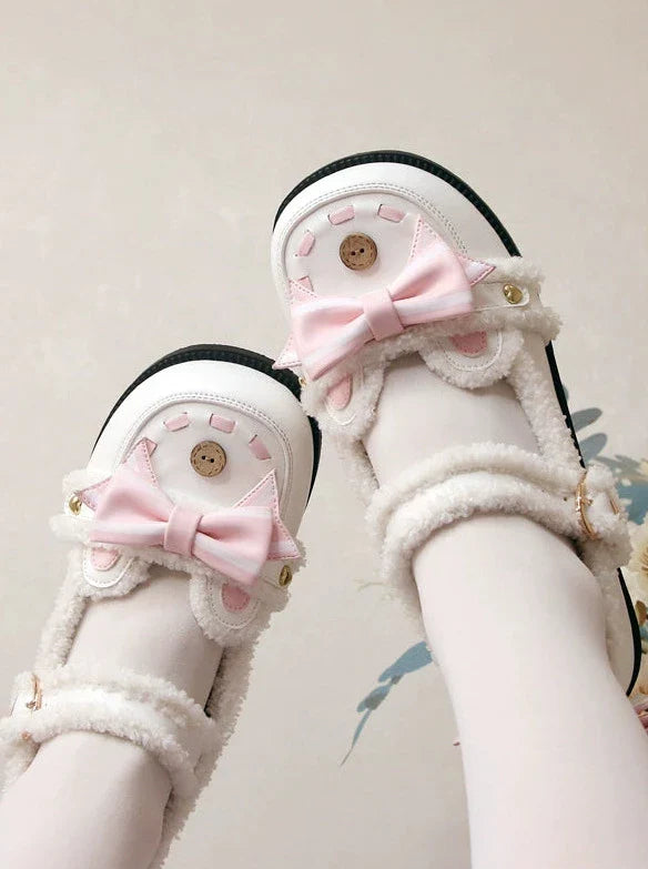 Low Heels Fluffy Bear Lolita Original
