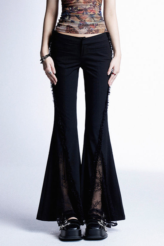 スパイシーレースマイクロフレアパンツ