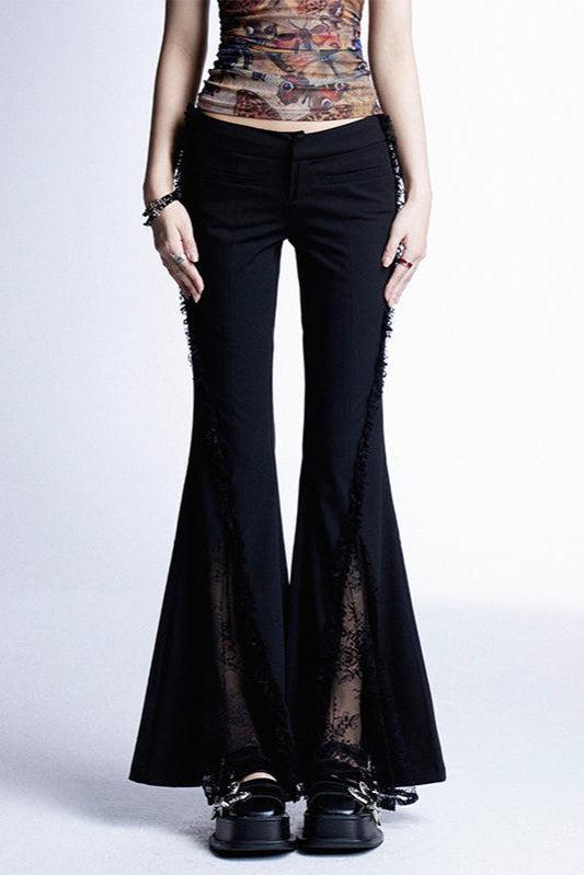 スパイシーレースマイクロフレアパンツ