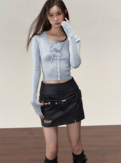 Gefälschte zweiteilige Ramewest Slim Tops