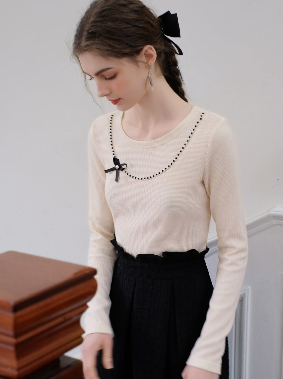 Zuckerperlen French Queen Top Band Braun