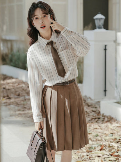 ネクタイ カレッジスタイル シャツ ストライプ