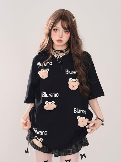 Tops Bear Design Summer Over