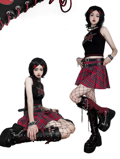 Platform Boots Toe Punk Style Round