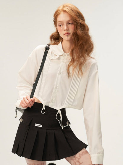 ショートハートシャツ ガーリー