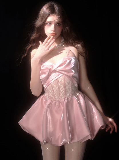 Dress Satin Suspender High-end