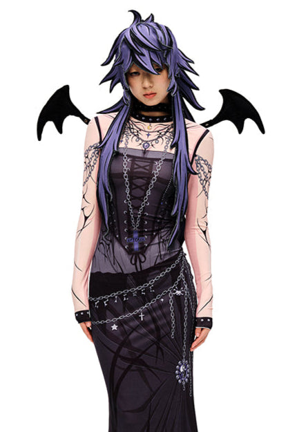 Animated 3D Hair Cap Long