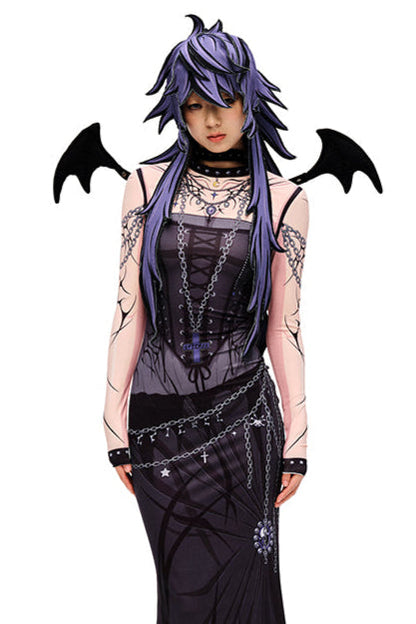 Animated 3D Hair Cap Long