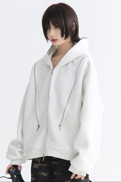 Lässiger Cardigan mit Reißverschluss