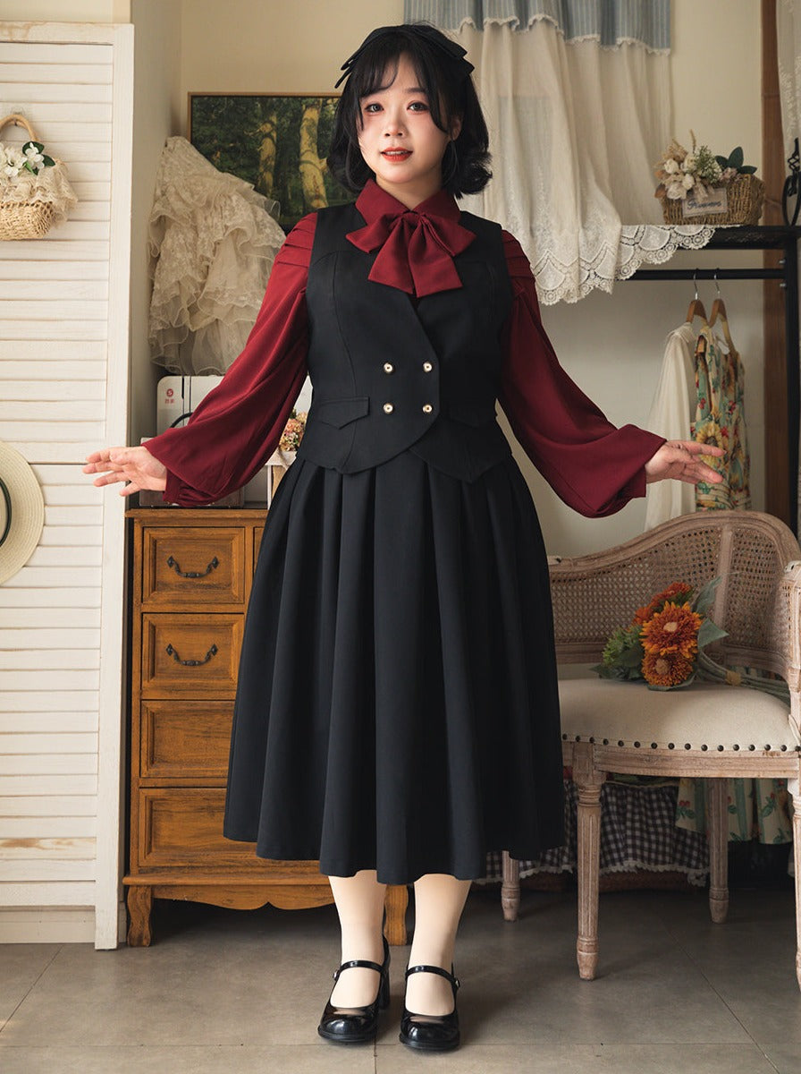 スカート クラシックプリーツ レトロフォレスト