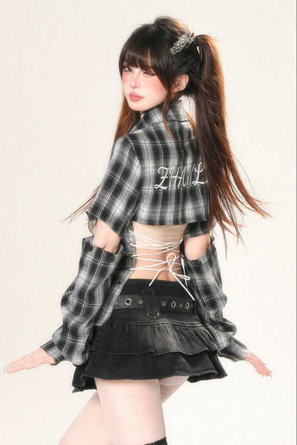 Open Design Shirt Bag Check