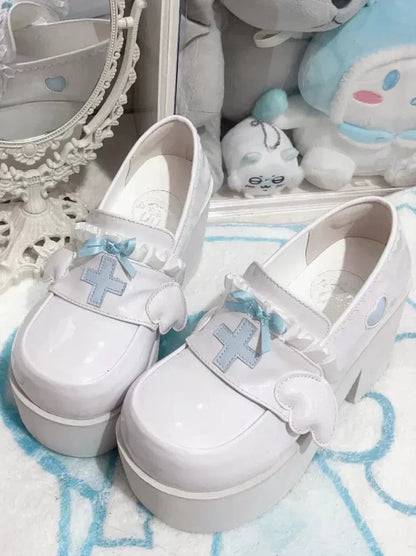 Kaikai Shoes Angel Lace Platform Medical