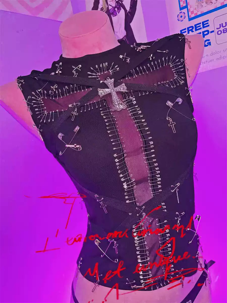 Y2k Gothic Punk Tank Tops