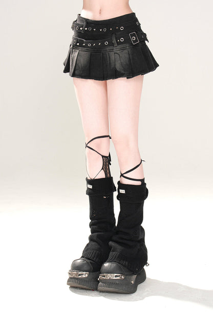 Rock Plissee Y2K Denim Linie