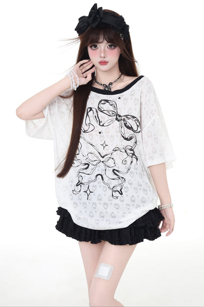 Tops Ribbon Bag Sheerless