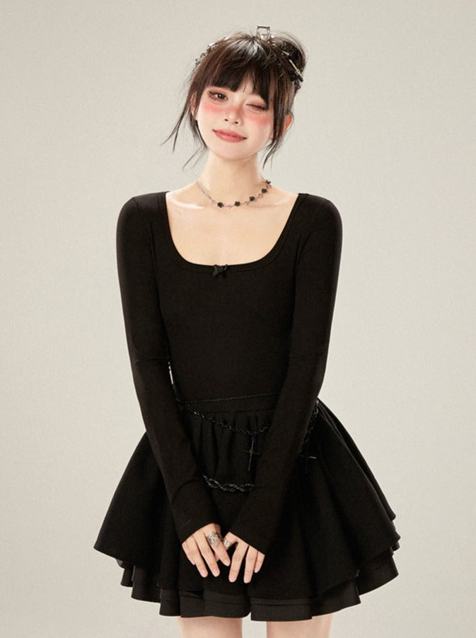 Petite Robe Française Noire
