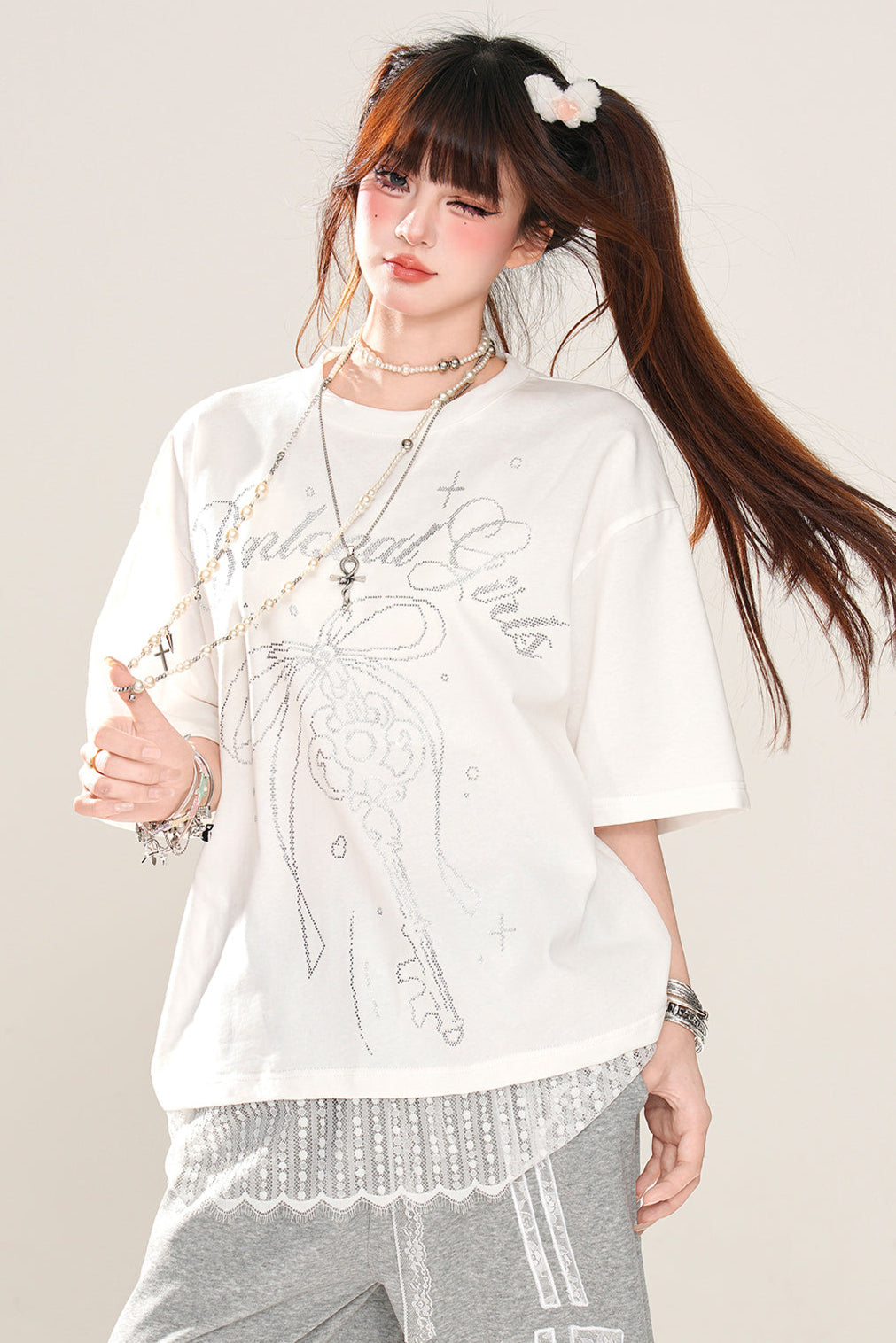 ライトトップルージュレースサブカルチャー