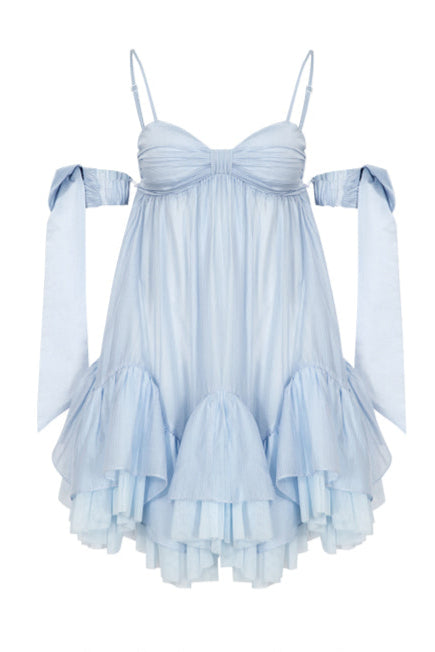 Perlensaum-Sohlenkleid Sweet Cami Salt Sea