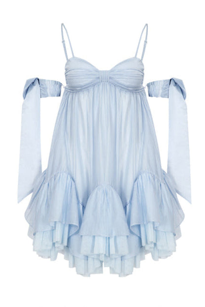 Perlensaum-Sohlenkleid Sweet Cami Salt Sea