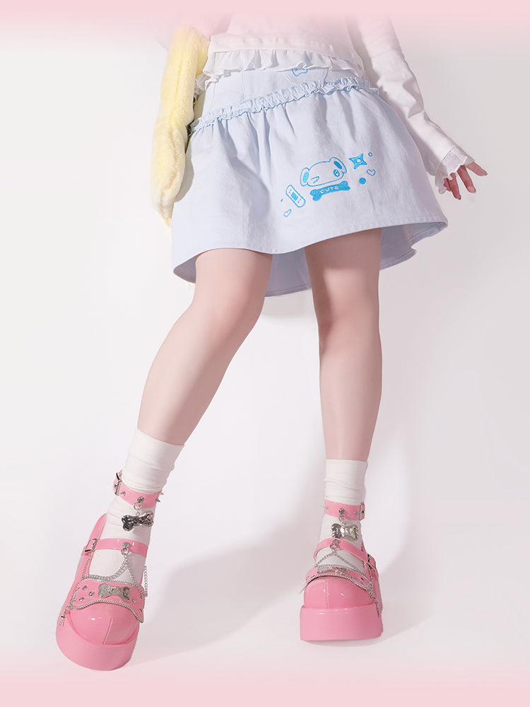 プラットフォームリベットパンクボーンミレニアムシューズ