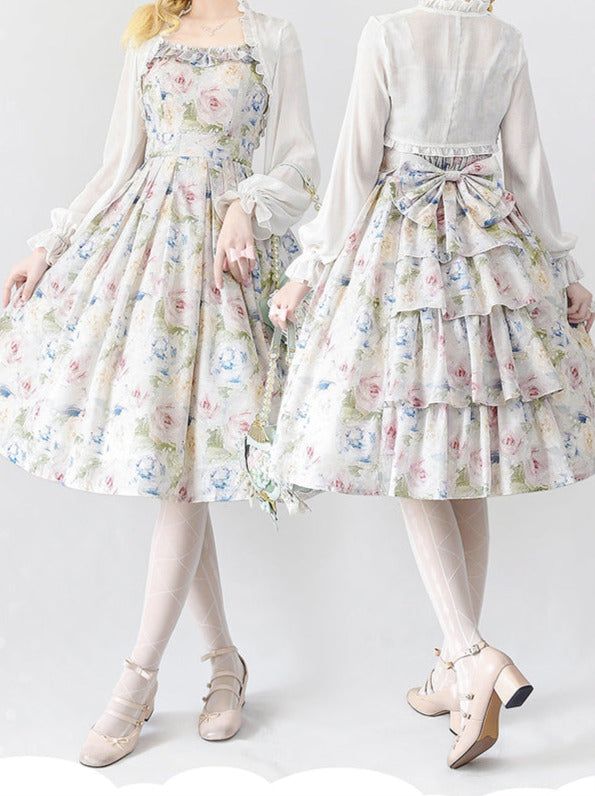 Lolley Kleid + Cardigan Ta Trochrasic Elegan Forest Basket