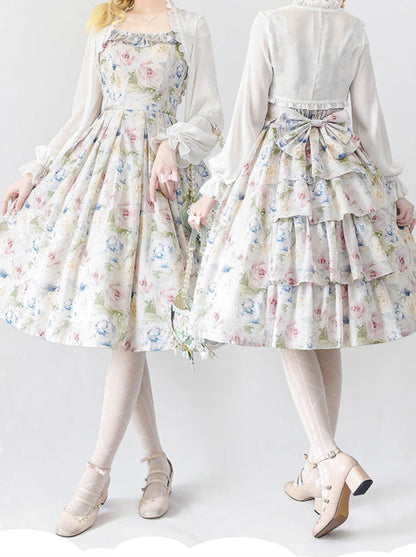 Lolley Kleid + Cardigan Ta Trochrasic Elegan Forest Basket