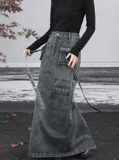 langer Jeansrock Osh