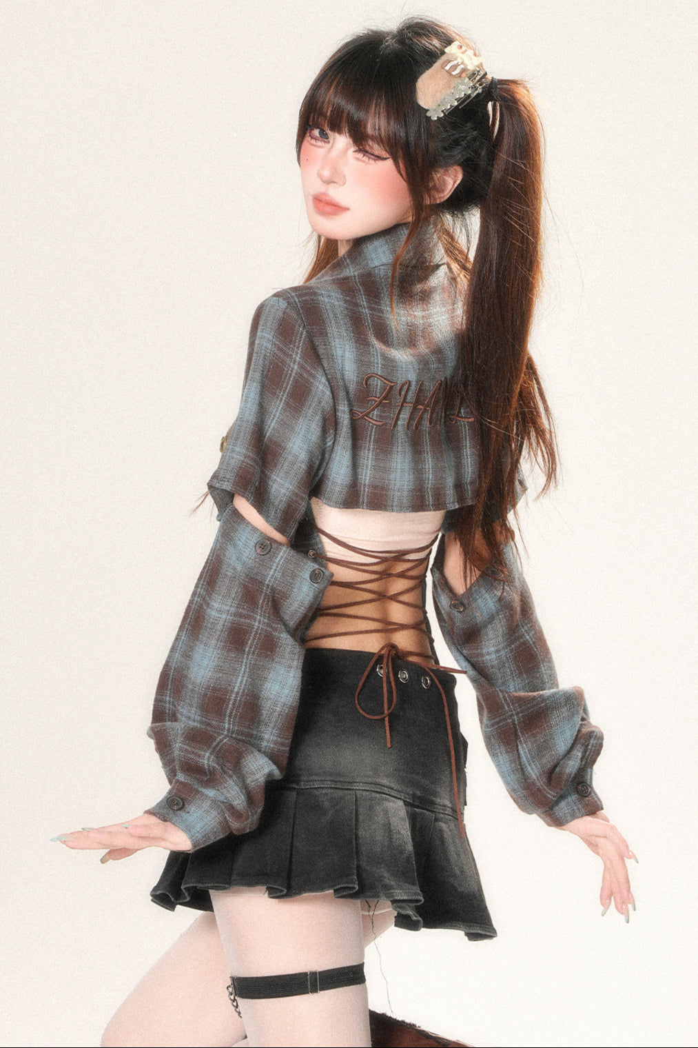 Open Design Shirt Bag Check