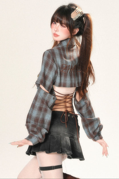 Open Design Shirt Bag Check