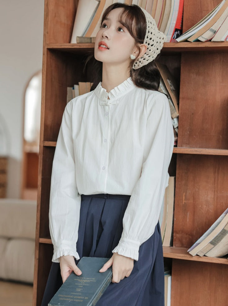 Blouse Retro French Girly