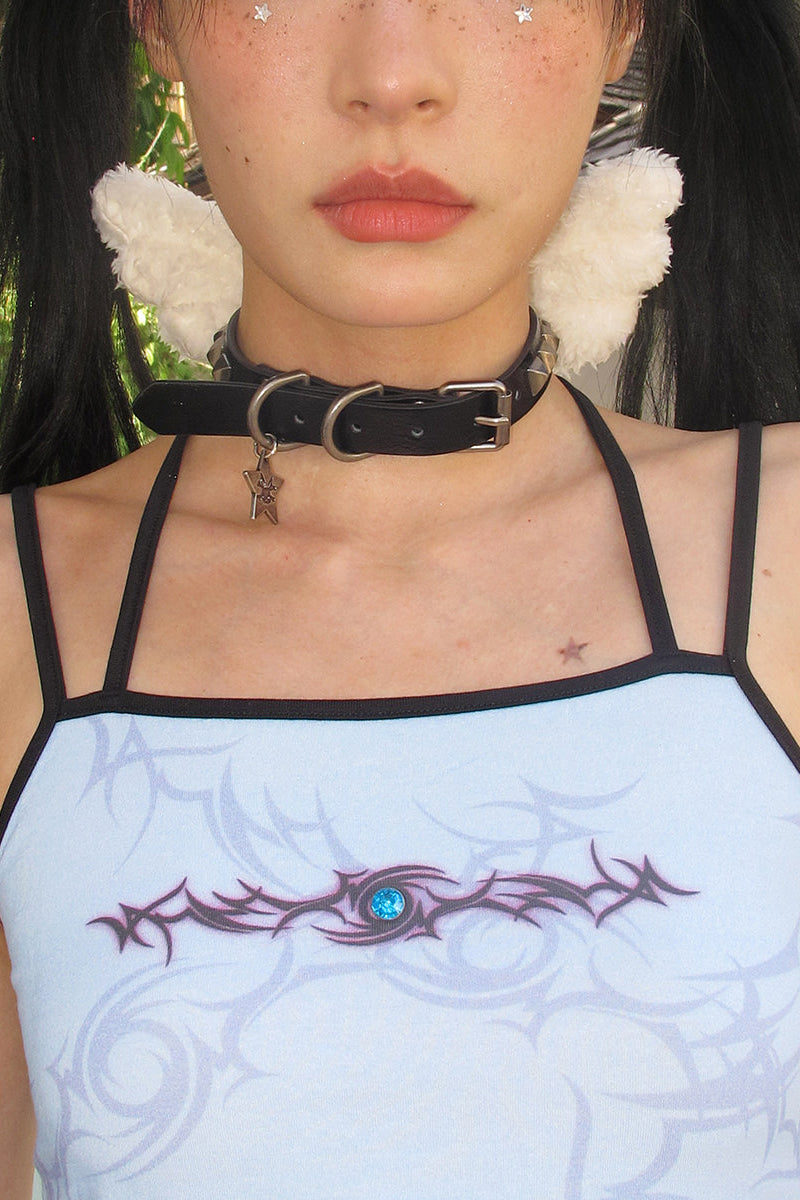Wing Studded Angel Choker
