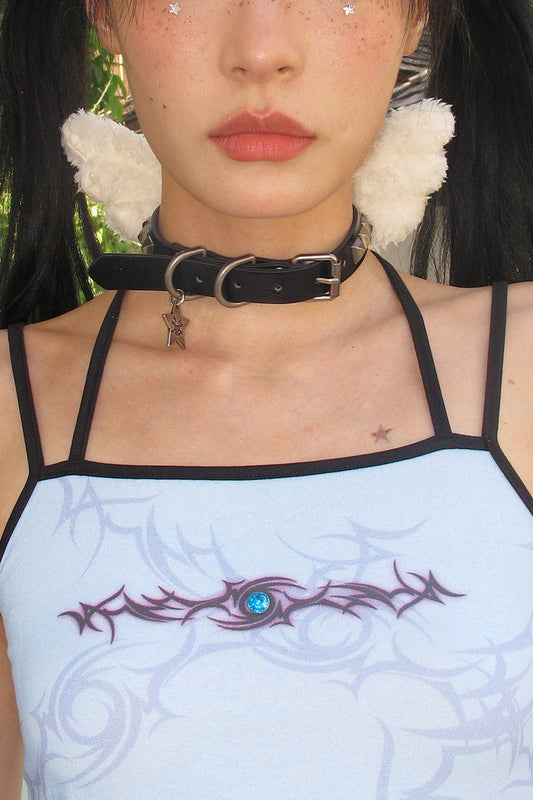 Wing Studded Angel Choker