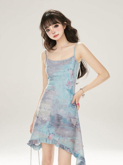 フェアリーバタフライドレス ショート/ロングサスペンダー