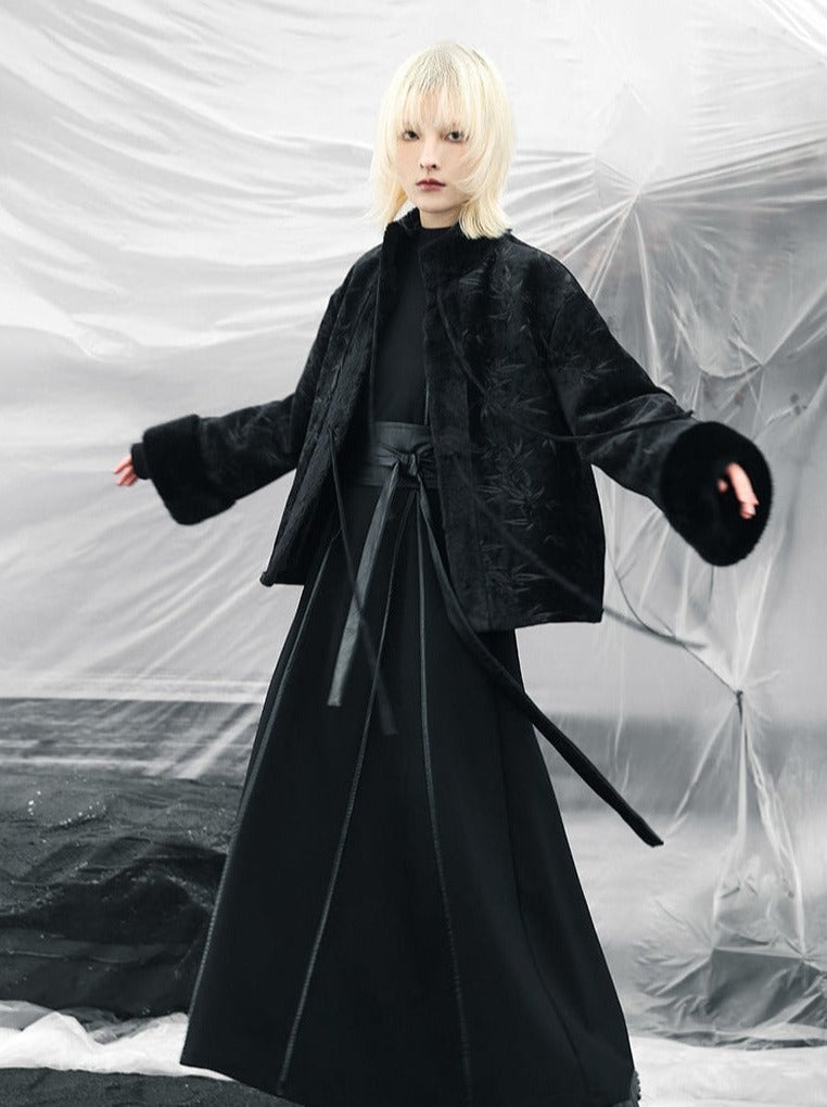 ファーチャイナベルベットアウターウェア