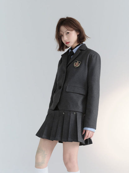 Emblem Jacket College Simple