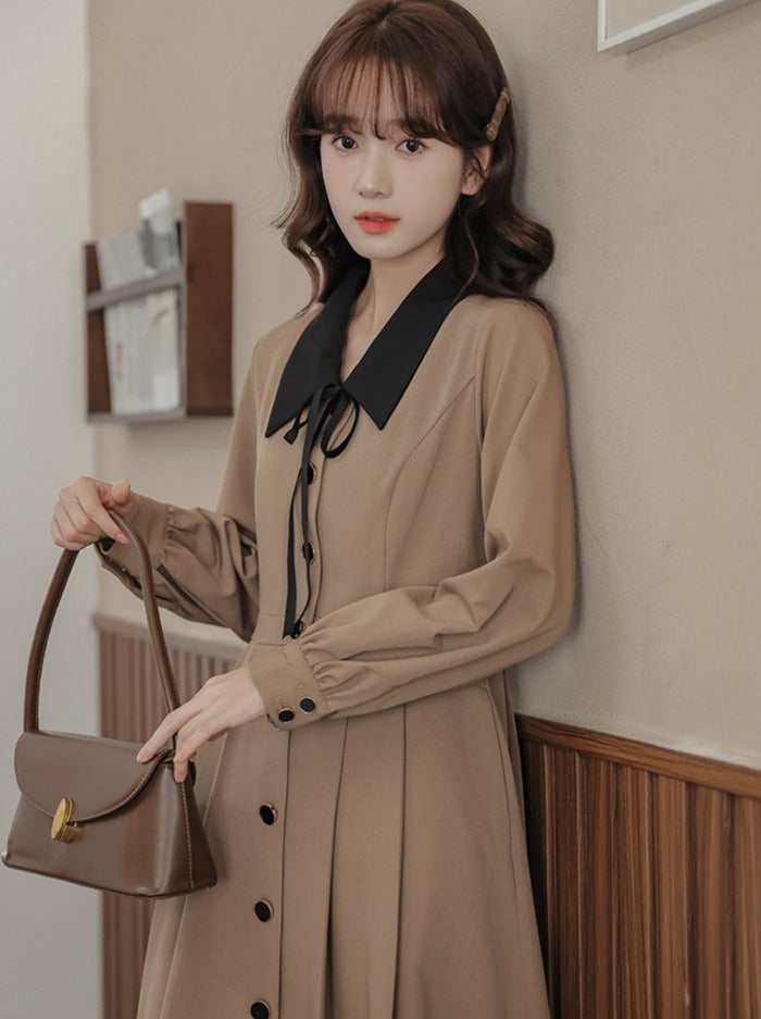 Stil Kleid Französisch Retro Shirt Girly