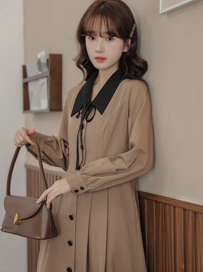 Stil Kleid Französisch Retro Shirt Girly