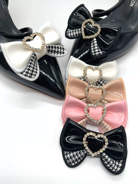 Versatile Glossy Pu Leather, Bows, Shoe Flowers/shoe Accessories/shoe Buckles, Shoe Accessories, Shoe Accessories
