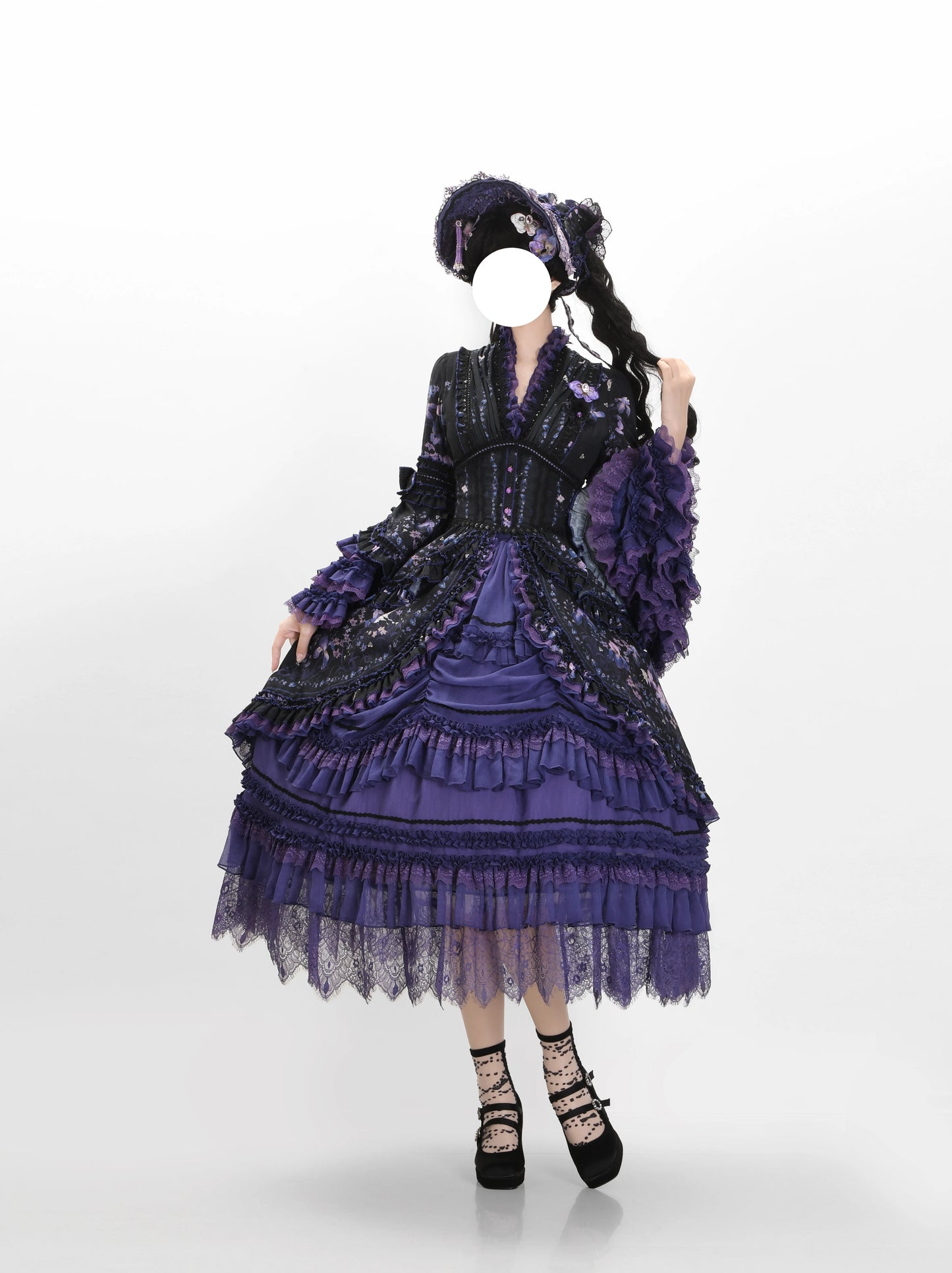Ilyiana Iris Lolita Set – Top / Corset / Skirt / Bonnet